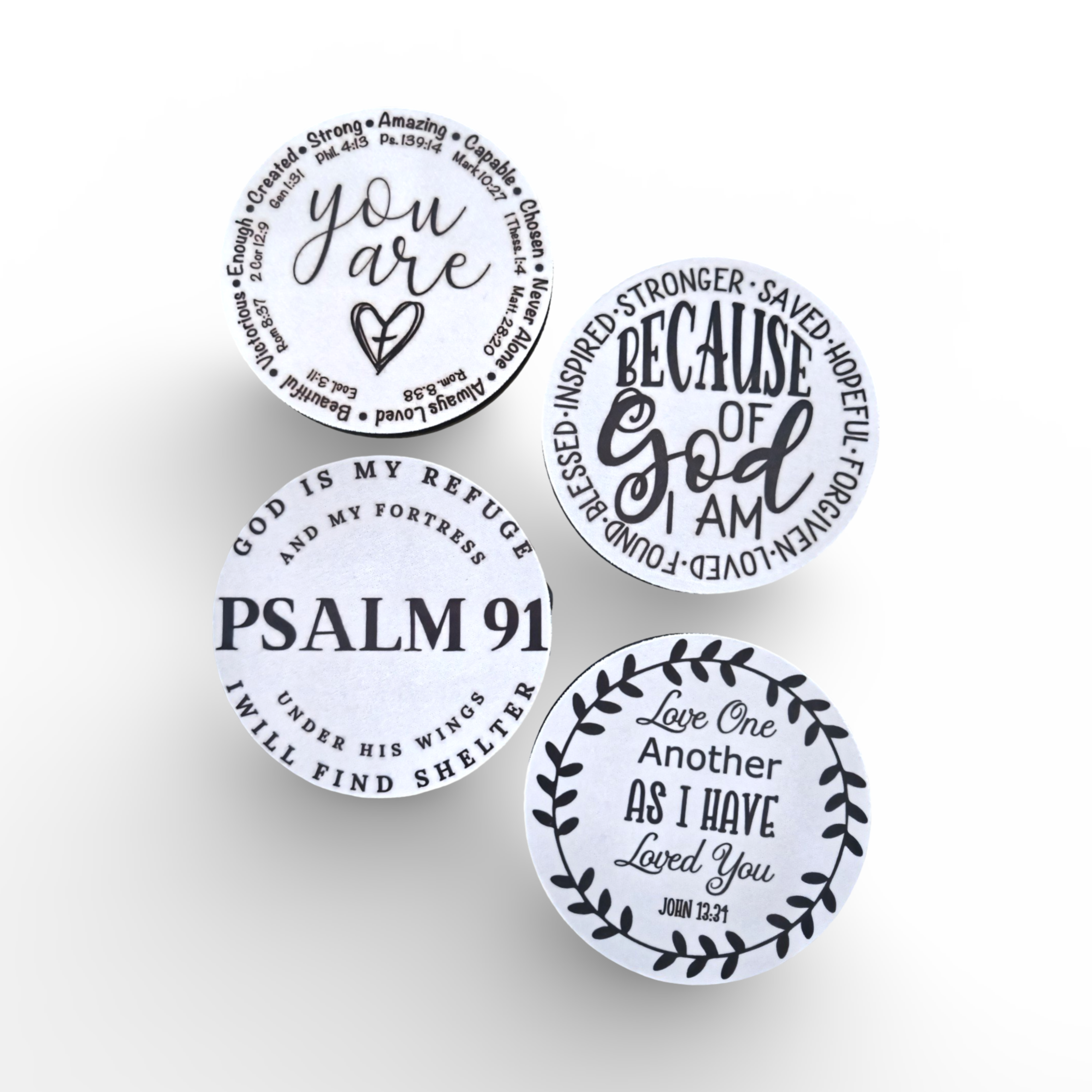 Handmade Rubber Coaster Set